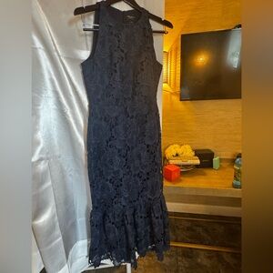 Shoshana, Navy Blue Lace Dress, Size 8 (fits like 6) Worn ONCE